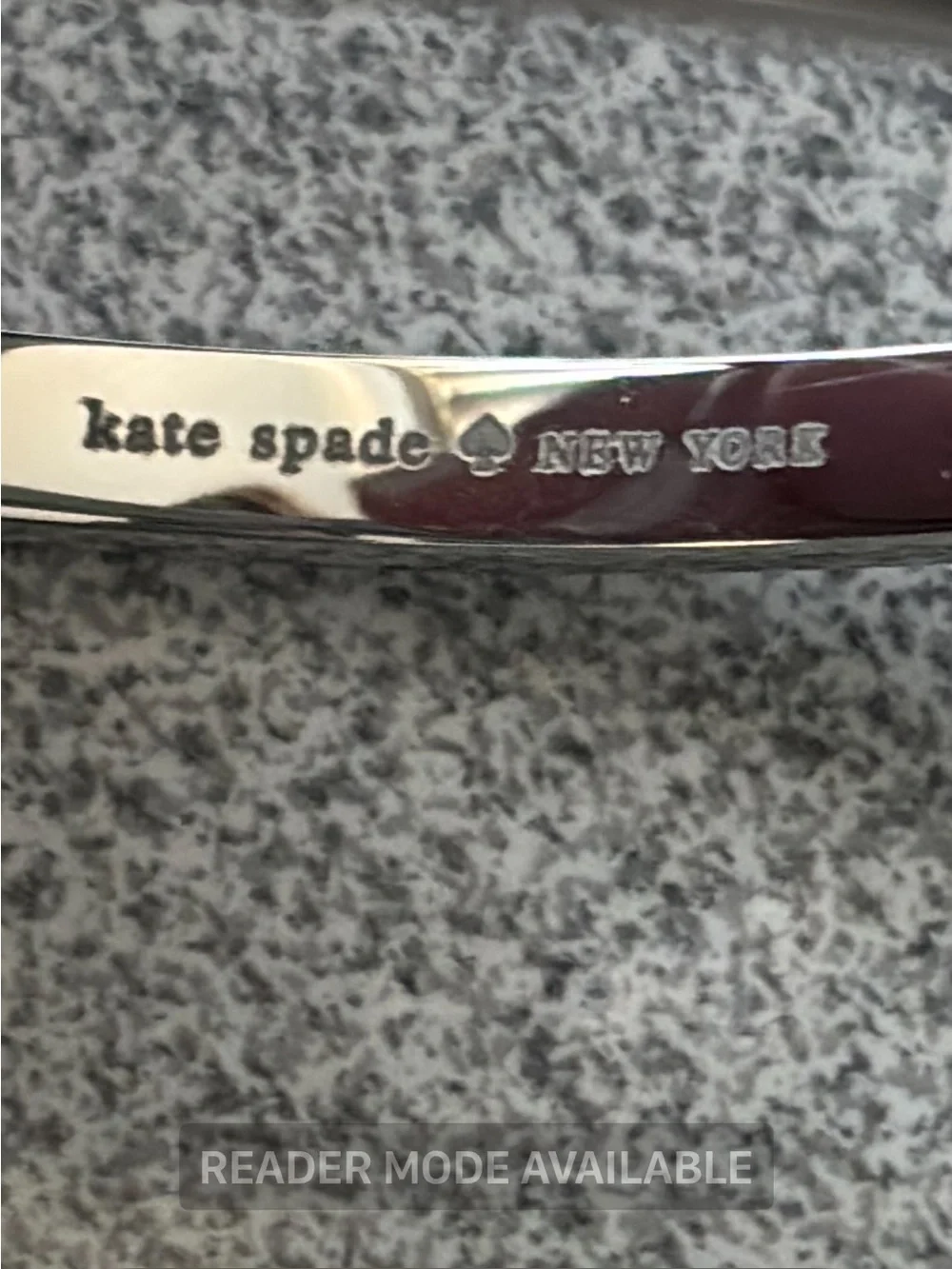 Kate Spade Silver Bezel CZ Bangle Bracelet - Picture 3 of 4